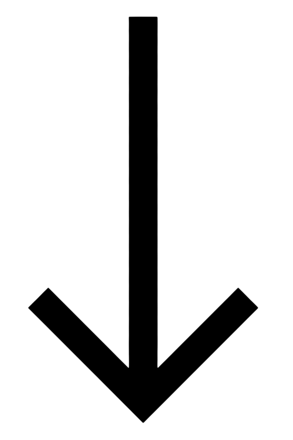 black downward arrow