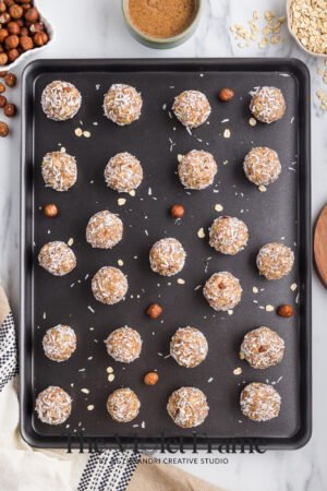 Almond Coconut Oatmeal Balls - 9